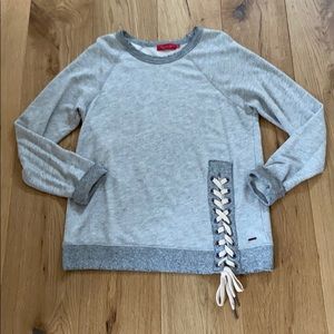 Philanthropy tie sweatshirt